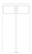 Printable Storyboard with 2x1 grid of 3:2 (35mm photo) screens on legal paper