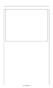 Printable Storyboard with 1x1 grid of 4:3 (full screen) screens on legal paper