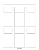 Printable Storyboard with 3x2 grid of 3:2 (35mm photo) screens on letter paper