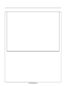 Printable Storyboard with 1x1 grid of 4:3 (full screen) screens on letter paper