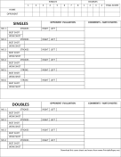 Printable Tennis Score Sheet