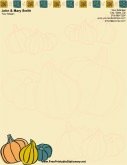 Thanksgiving Produce stationery design