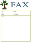 Tree fax cover sheet