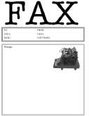 Typewriter fax cover sheet