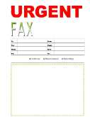 Urgent #5 fax cover sheet