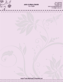 Wedding Letterhead - Floral