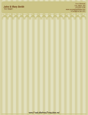 Wedding Letterhead - Striped