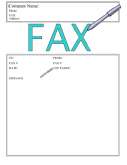 Write This Down fax cover sheet